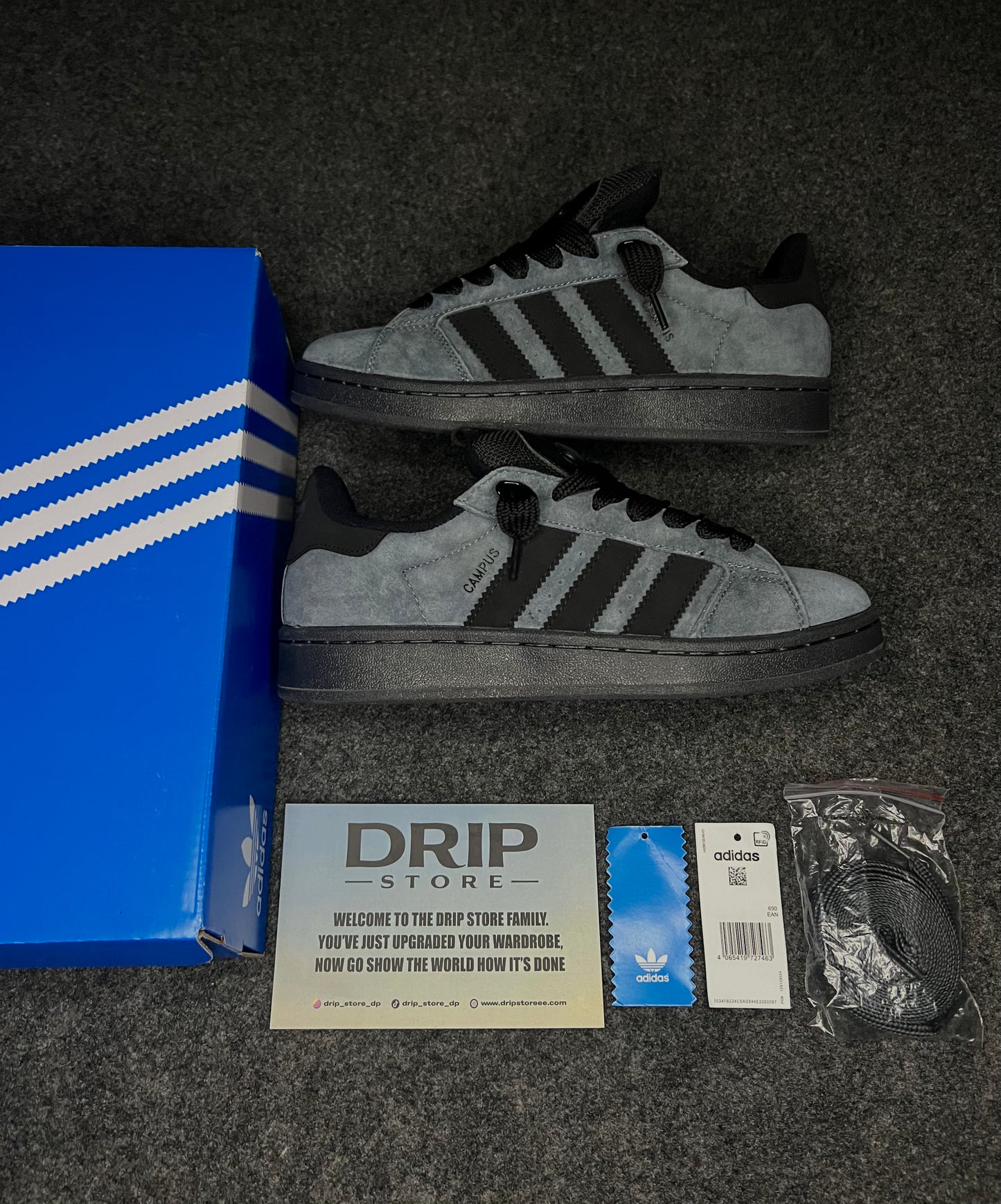 Adidas Campus 00s                       ‘Carbon Black Gum’
