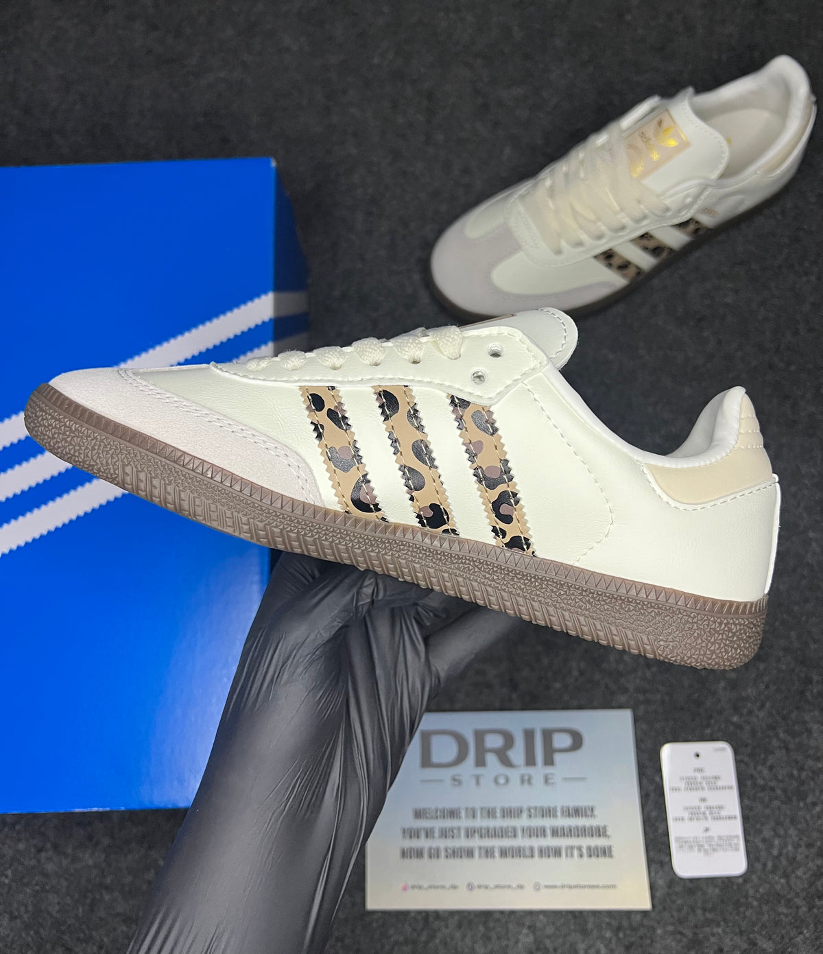 Adidas Samba OG Leopard "Cream White"