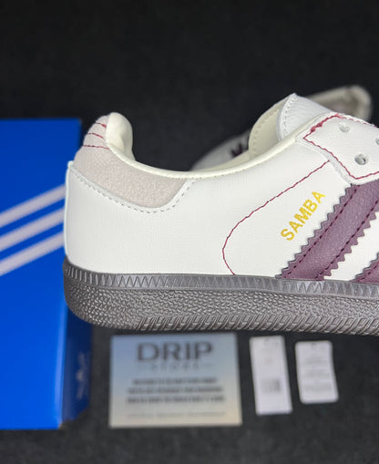 Adidas Samba OG "Wonder White Maroon"