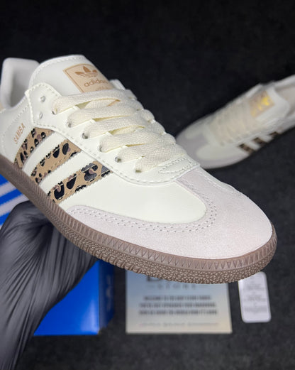 Adidas Samba OG Leopard "Cream White"