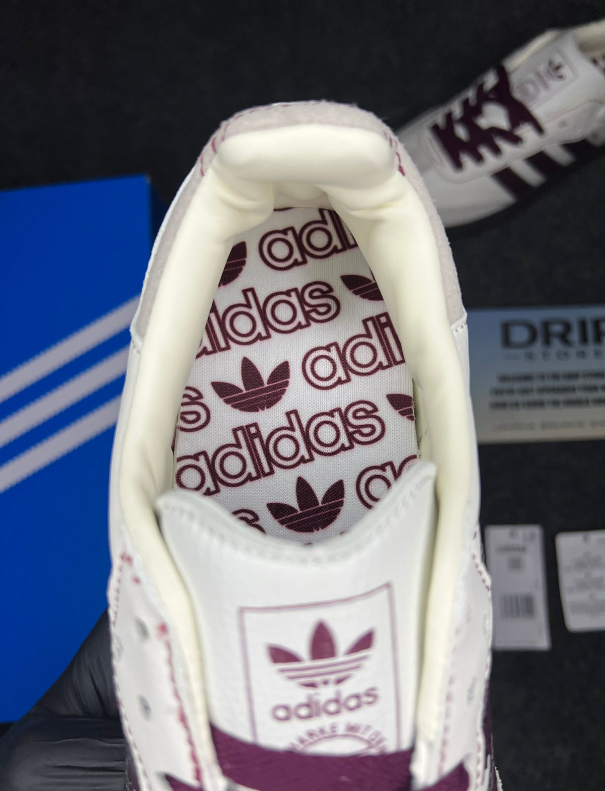 Adidas Samba OG "Wonder White Maroon"
