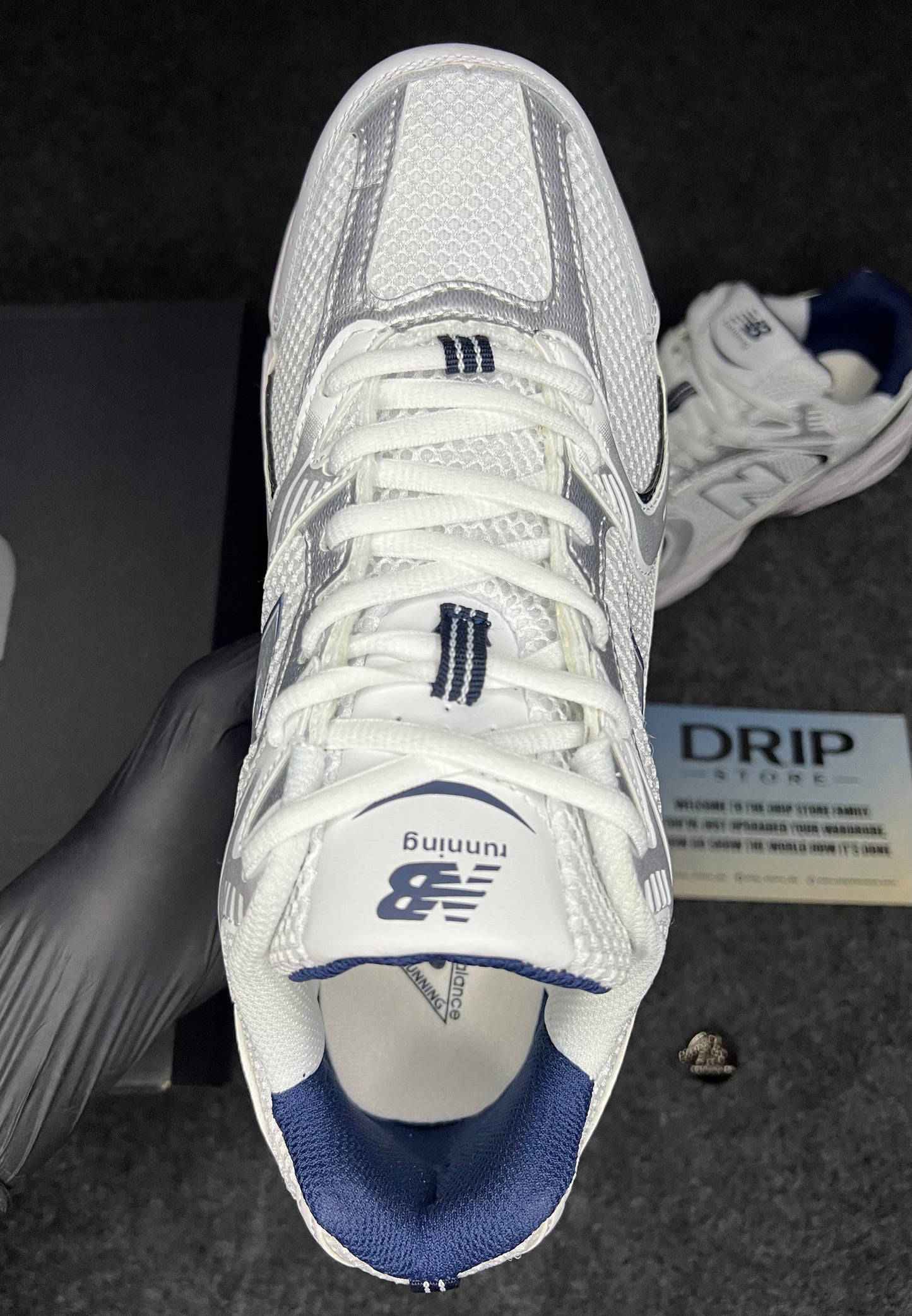 New Balance 530 "White silver navy"