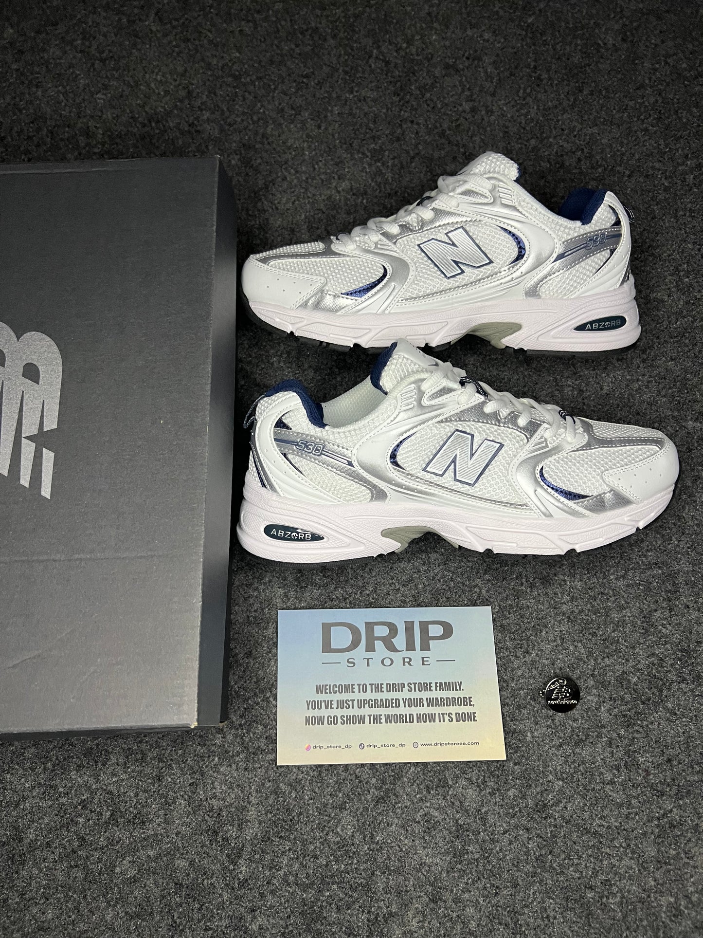 New Balance 530 "White silver navy"